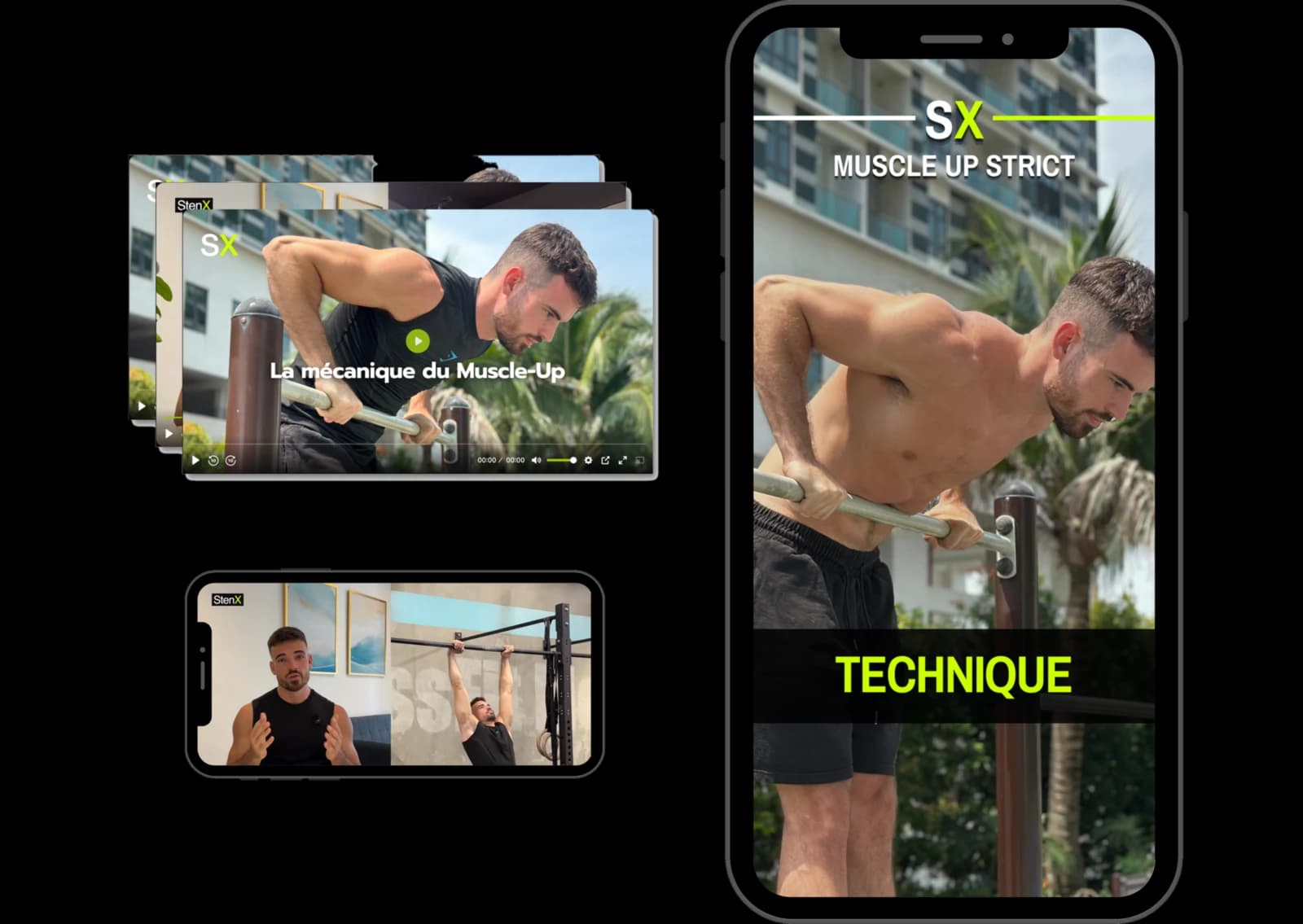 Aperçu de l'application — modules vidéo techniques